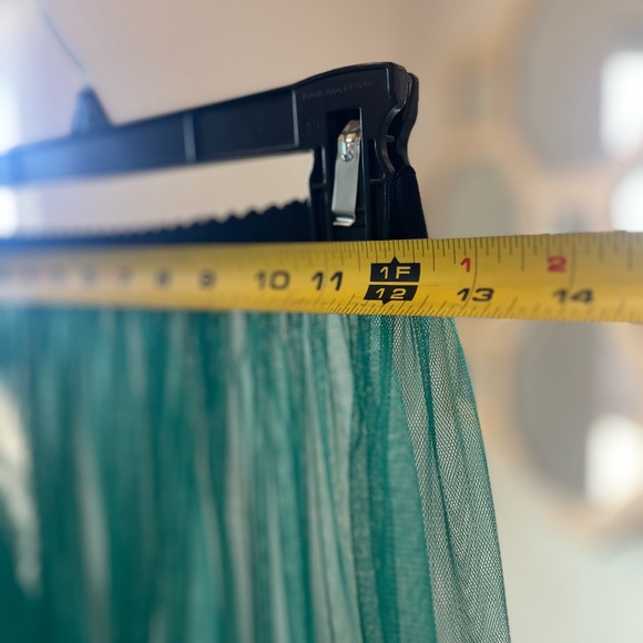 Elegant Teal Tulle Skirt - Picture 6 of 8
